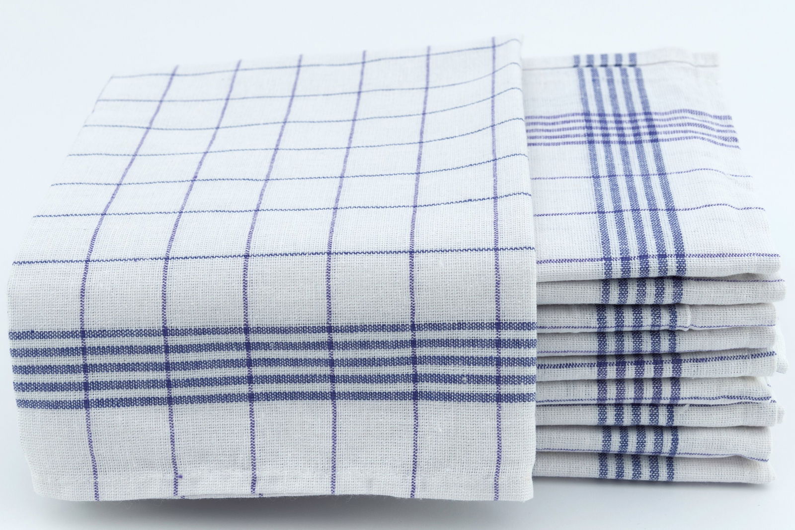 10 Geschirrtücher 50x70 cm blau Küchentücher Geschirrtuch Set 100