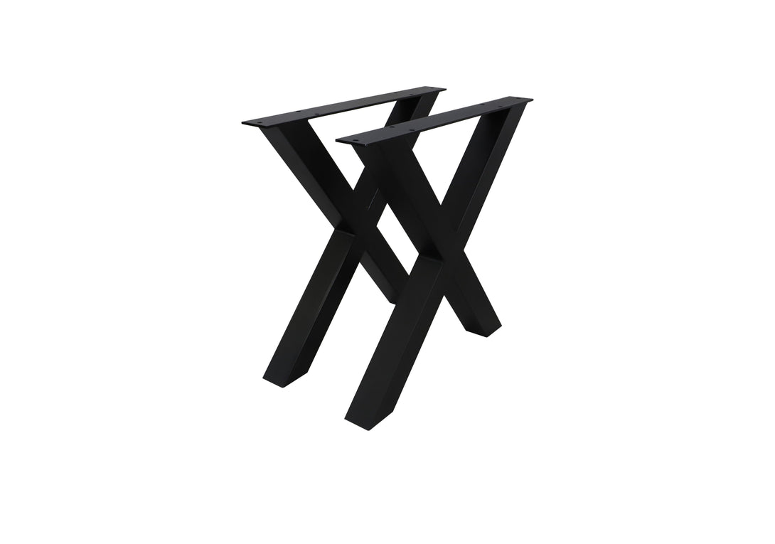 One Home Esstisch Elis X Gestell Eiche wildeiche massiv mit Baumkante geölt