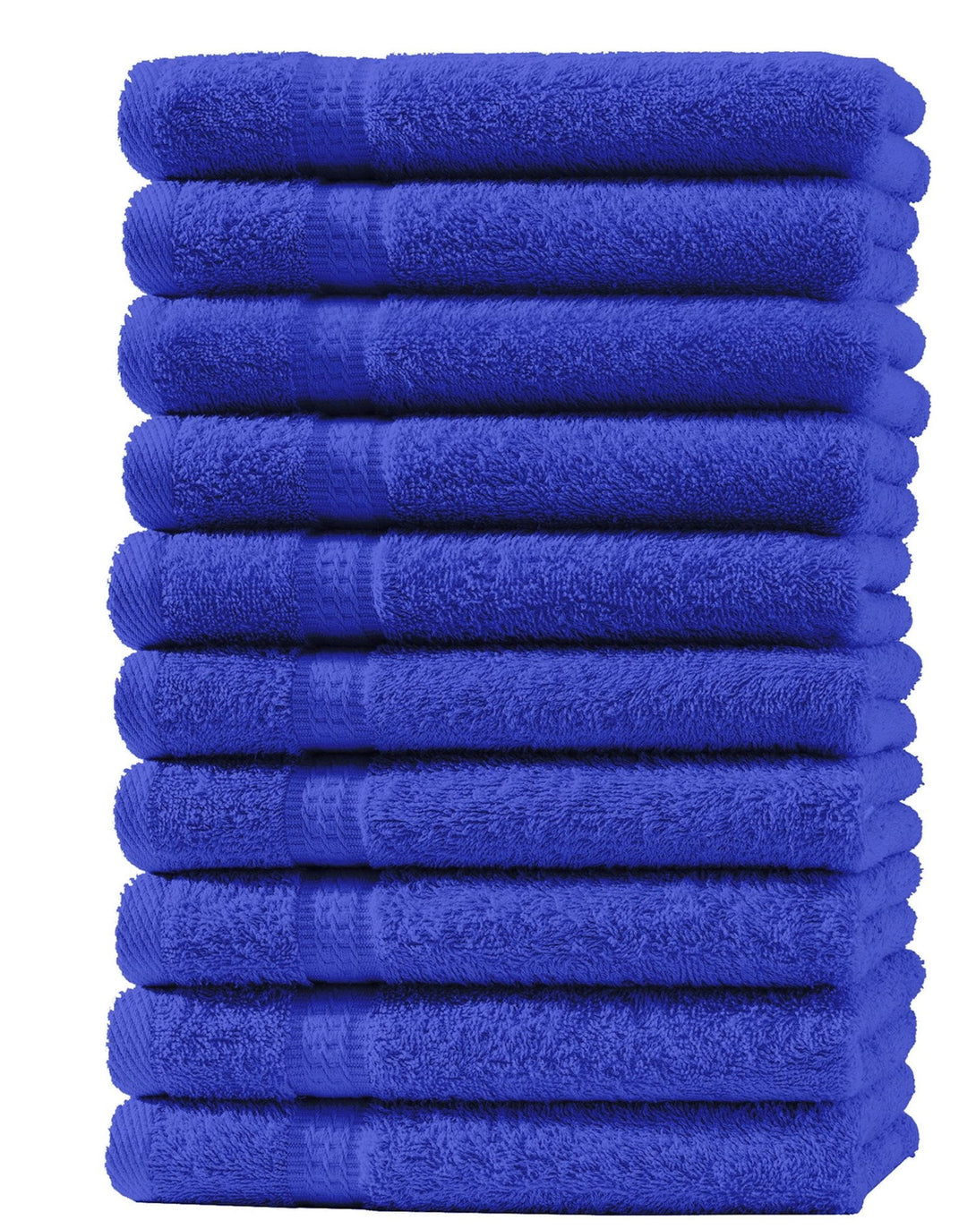 One Home 10er Set Gästetücher Handtücher Duschtücher Badetücher Frottee 100% Baumwolle Royal Blau