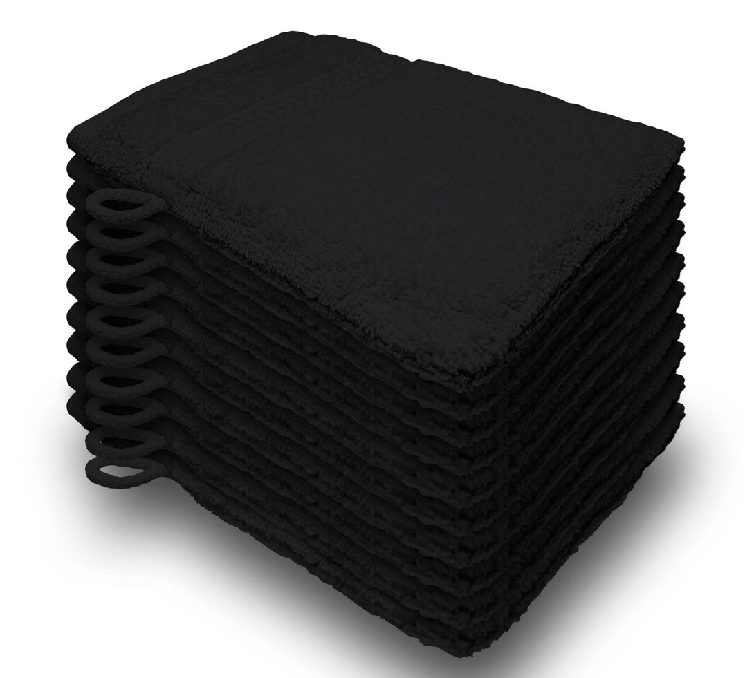 One Home 10er Set Waschhandschuhe Waschhandschuh Waschlappen 16x21 cm Frottee Baumwolle