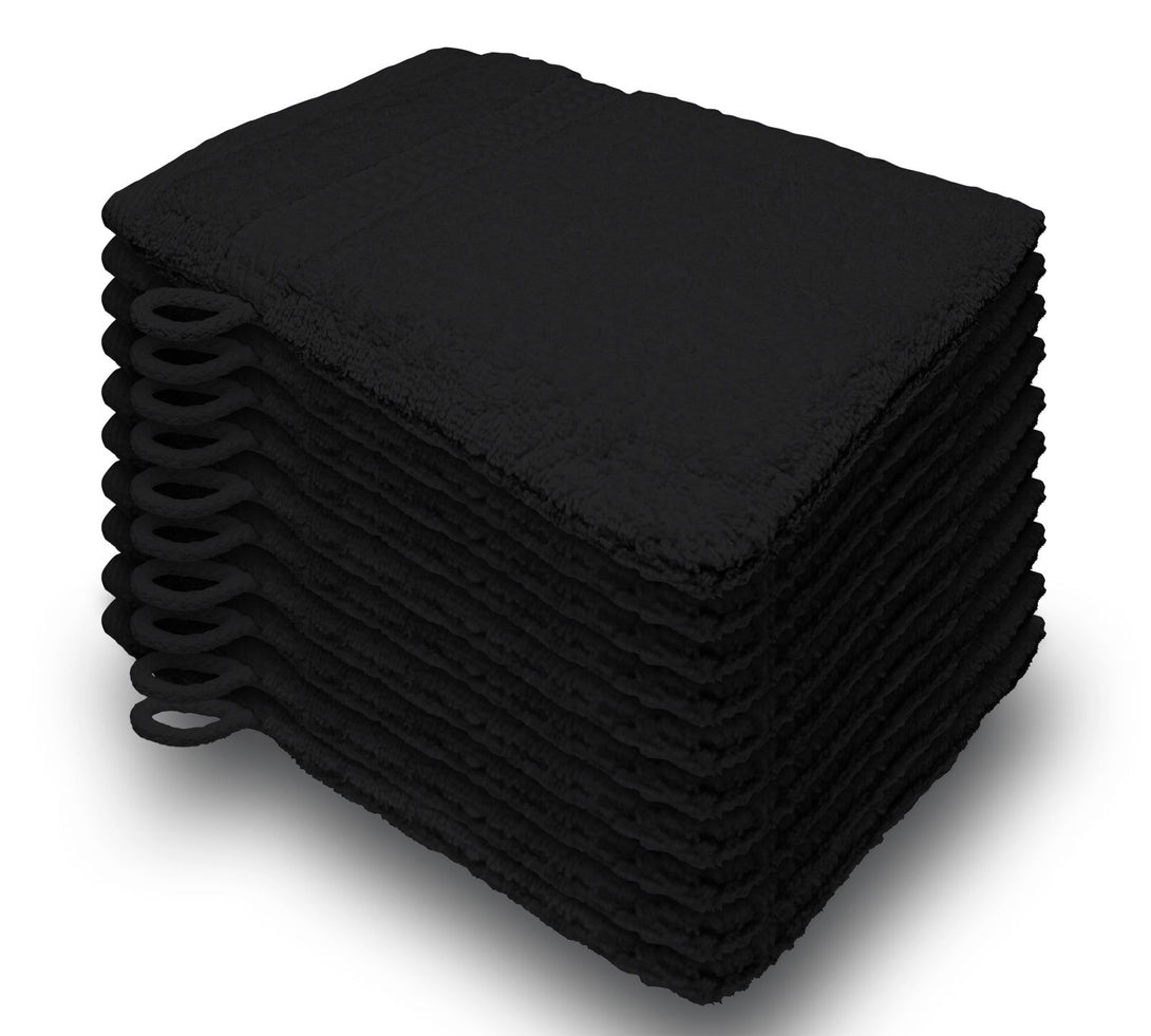 One Home 10er Set Waschhandschuhe Waschhandschuh Waschlappen 16x21 cm Frottee Baumwolle