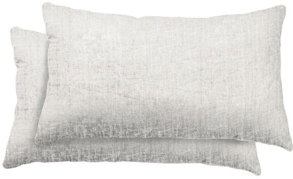 One Home 2 Kissenbezüge Kissenhülle Dekokissenhülle 40x80 cm meliert beige Microfaser
