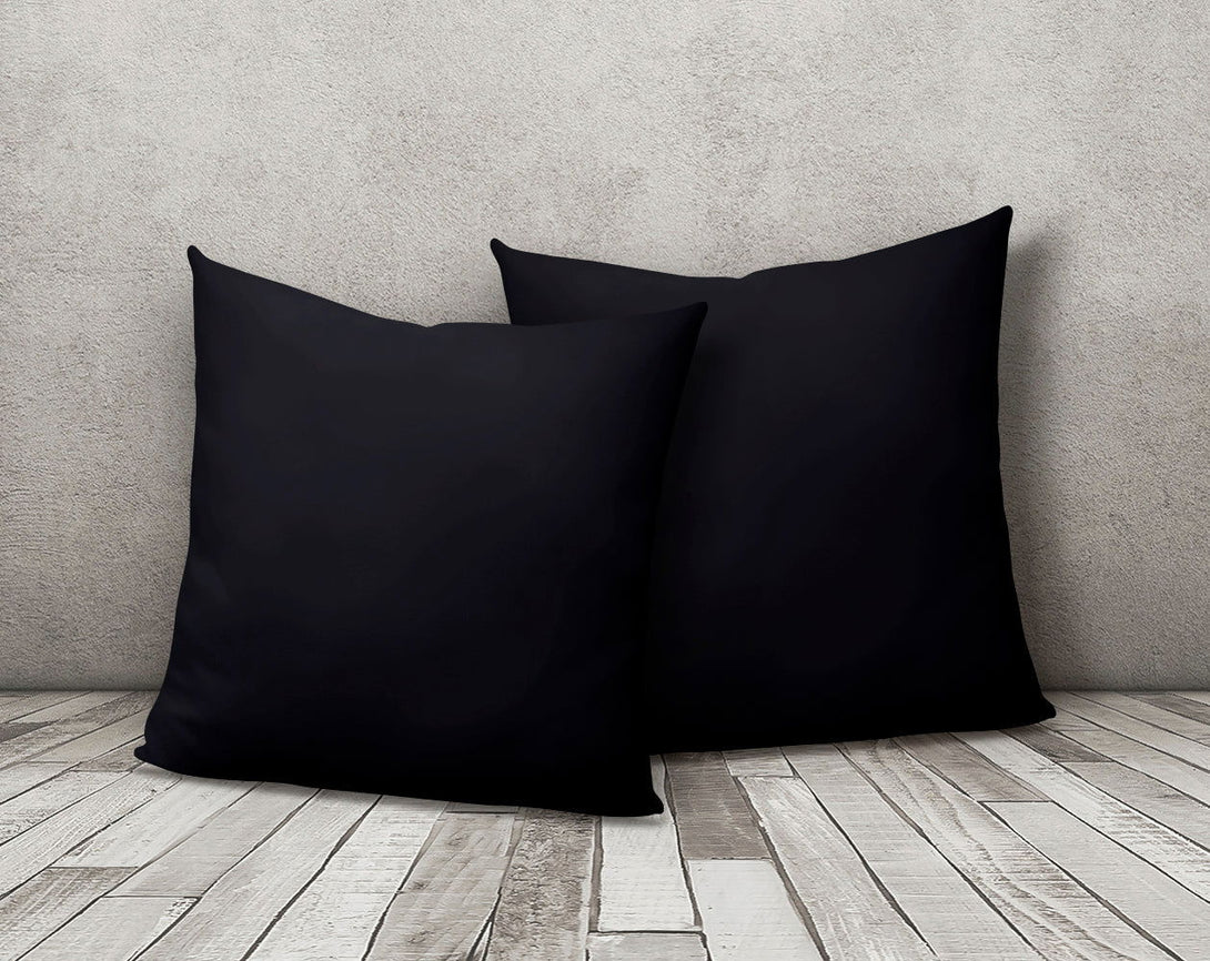 One Home 2er Set Jersey Kissenbezug Kissenhülle Dekokissen Kopfkissen Hülle Uni Baumwolle
