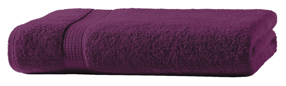 One Home Badetuch lila 100x150 cm Baumwolle schnelltrocknend Frottee Frottiertuch groß