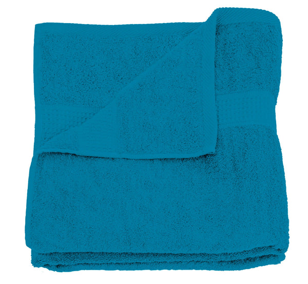 One Home Badetuch petrol 100x150 cm Baumwolle schnelltrocknend Frottee Frottiertuch groß