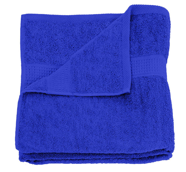One Home Badetuch royal blau 100x150 cm Baumwolle schnelltrocknend Frottee groß