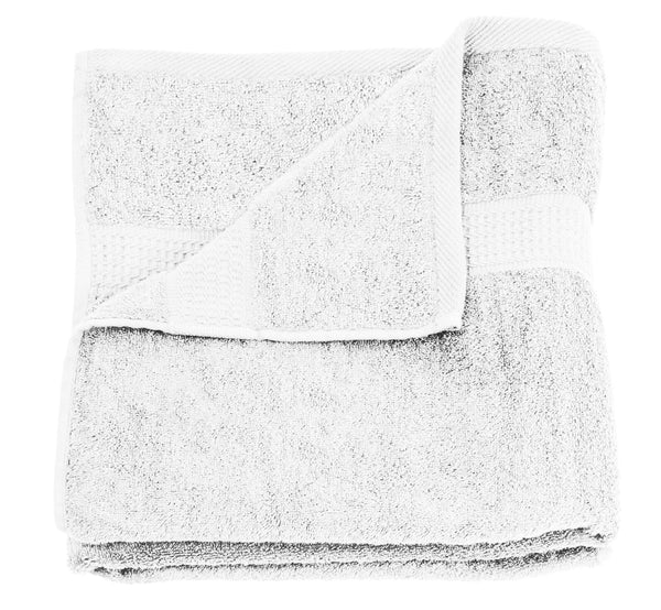 One Home Badetuch weiß 100x150 cm Baumwolle schnelltrocknend Frottee Frottiertuch groß
