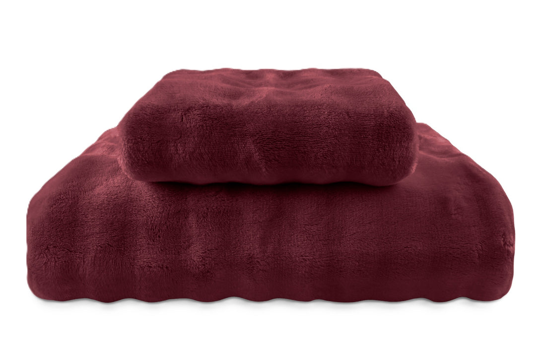 One Home Winter Bettwäsche Bubble Optik Uni Wende Teddy Plüsch Nicki Kuschelig Flauschig Warme Weiche Coral Fleece Flanell Cashmere Touch