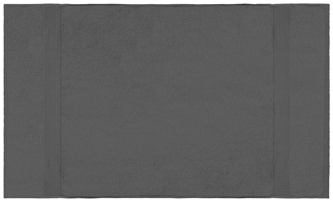 One Home Duschtuch anthrazit graphit 70x140 cm Baumwolle schnelltrocknend Frottee