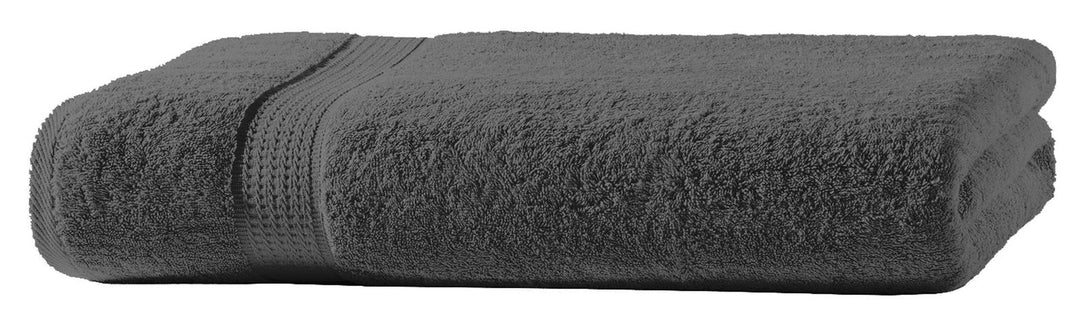 One Home Duschtuch anthrazit graphit 70x140 cm Baumwolle schnelltrocknend Frottee