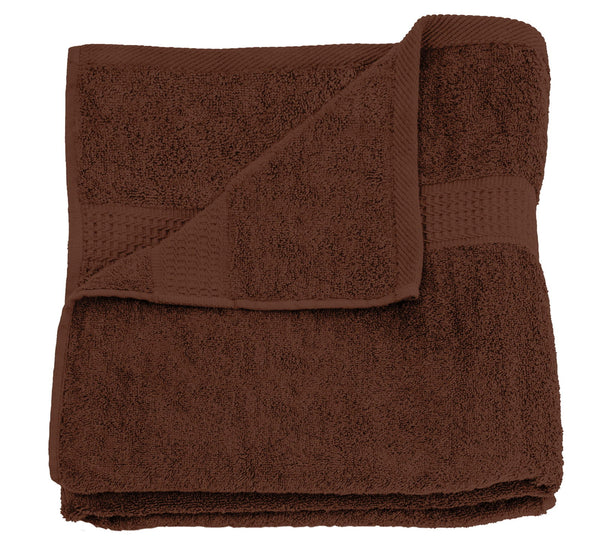 One Home Duschtuch braun 70x140 cm Baumwolle schnelltrocknend Frottee Frottiertuch