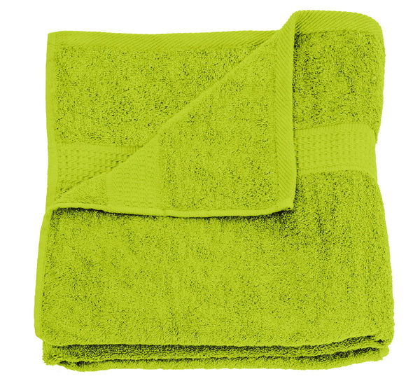 One Home Duschtuch grün apfel 70x140 cm Baumwolle schnelltrocknend Frottee Frottiertuch
