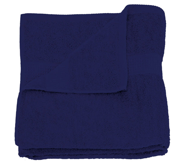 One Home Duschtuch navy marine 70x140 cm Baumwolle schnelltrocknend Frottee Frottiertuch