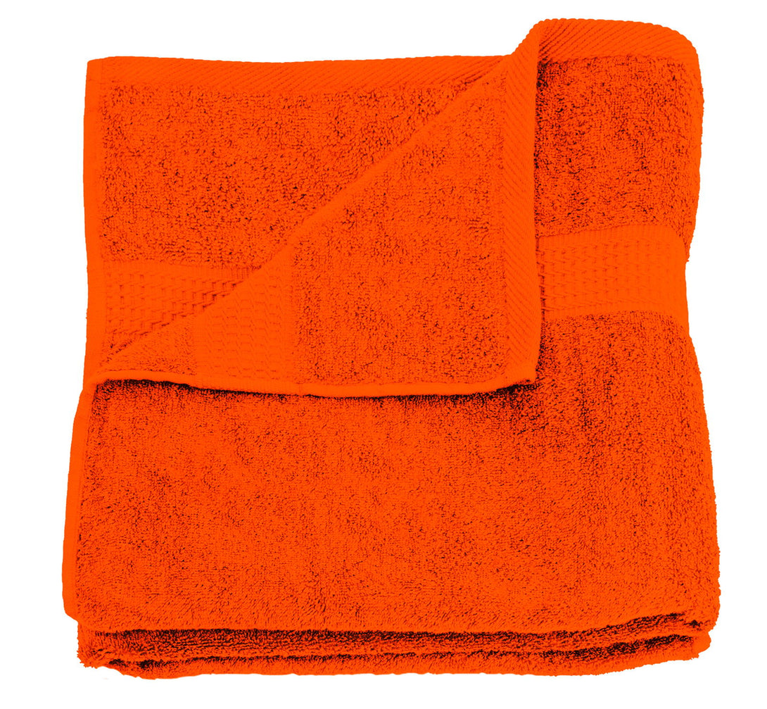 One Home Duschtuch orange terra 70x140 cm Baumwolle schnelltrocknend Frottee Frottiertuch