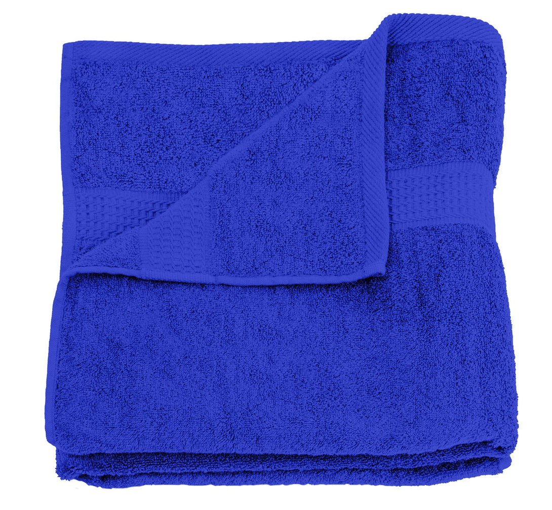 One Home Duschtuch royal blau 70x140 cm Baumwolle schnelltrocknend Frottee Frottiertuch