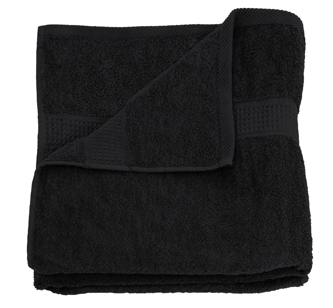 One Home Duschtuch schwarz 70x140 cm Baumwolle schnelltrocknend Frottee Frottiertuch