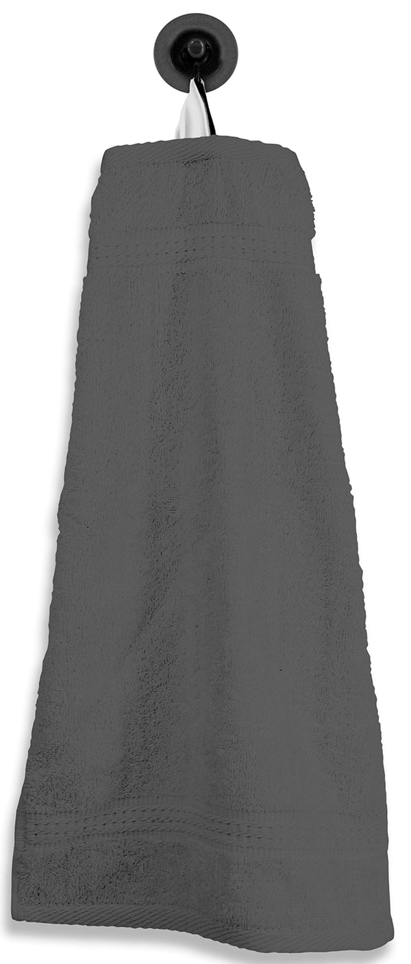 One Home Gästetuch Gästehandtuch anthrazit graphit 30x50 cm Baumwolle Handtuch Frottee
