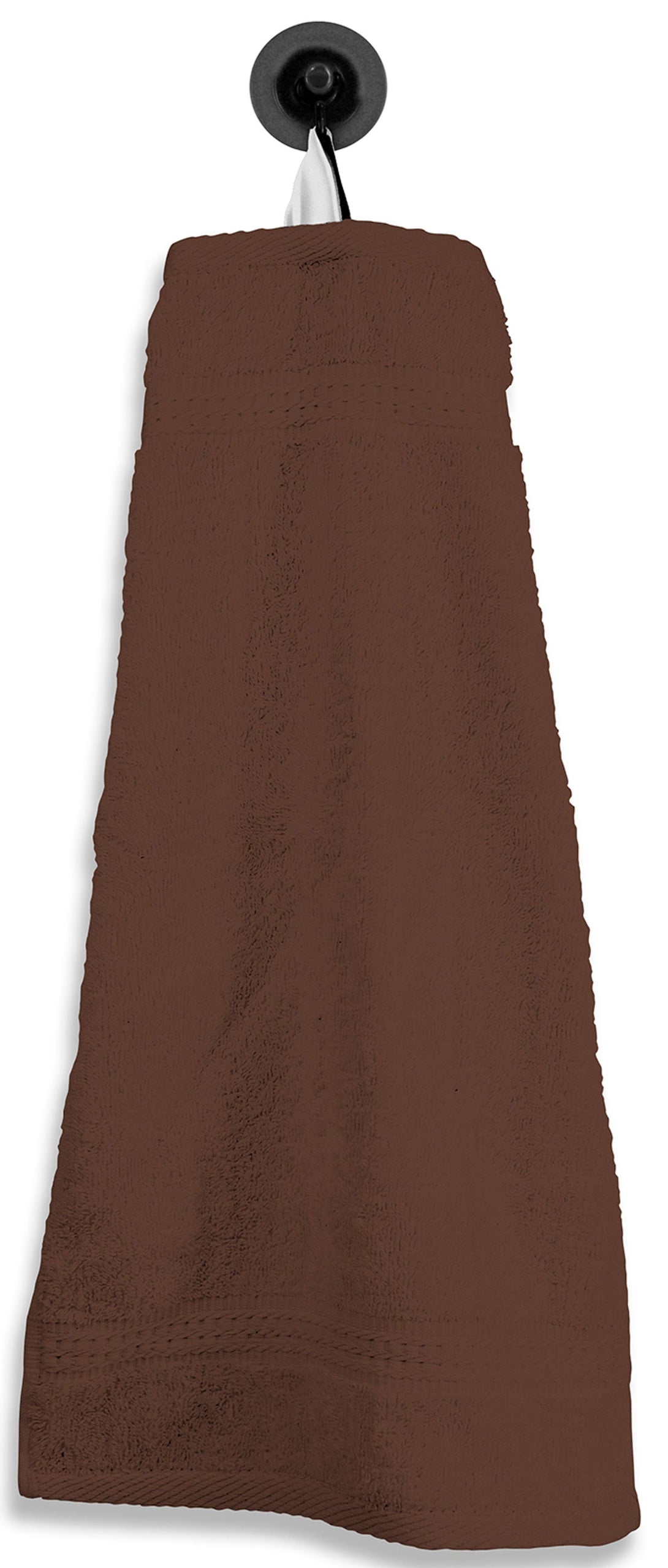 One Home Gästetuch Gästehandtuch braun 30x50 cm Baumwolle Handtuch Frottee