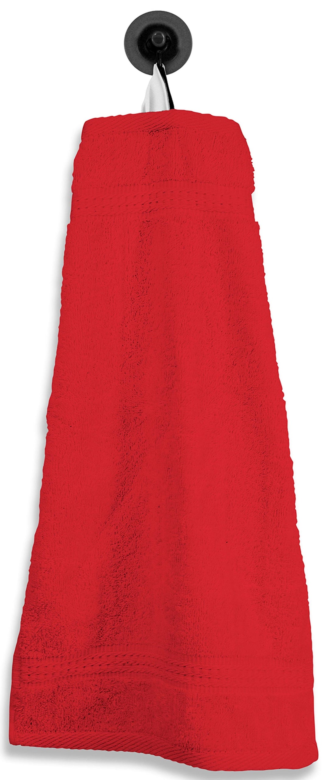 One Home Gästetuch Gästehandtuch rot 30x50 cm Baumwolle Handtuch Frottee
