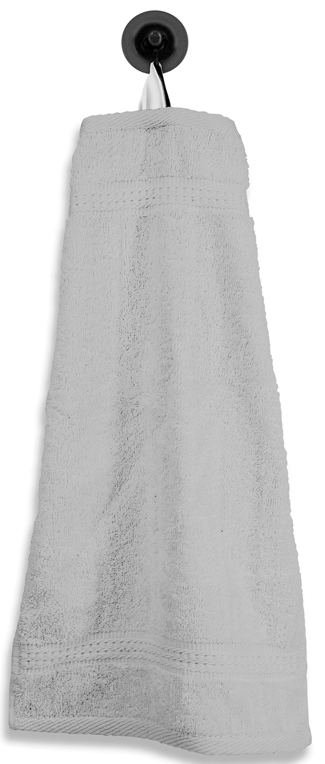 One Home Gästetuch Gästehandtuch silber 30x50 cm Baumwolle Handtuch Frottee