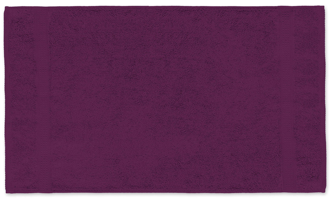 One Home Handtuch lila pflaume 50x100 cm Baumwolle schnelltrocknend Frottee Frottiertuch