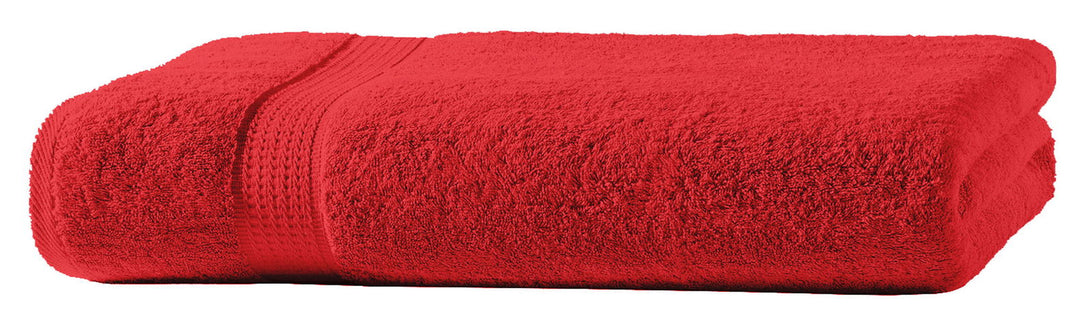 One Home Handtuch rot 50x100 cm Baumwolle schnelltrocknend Frottee Frottiertuch