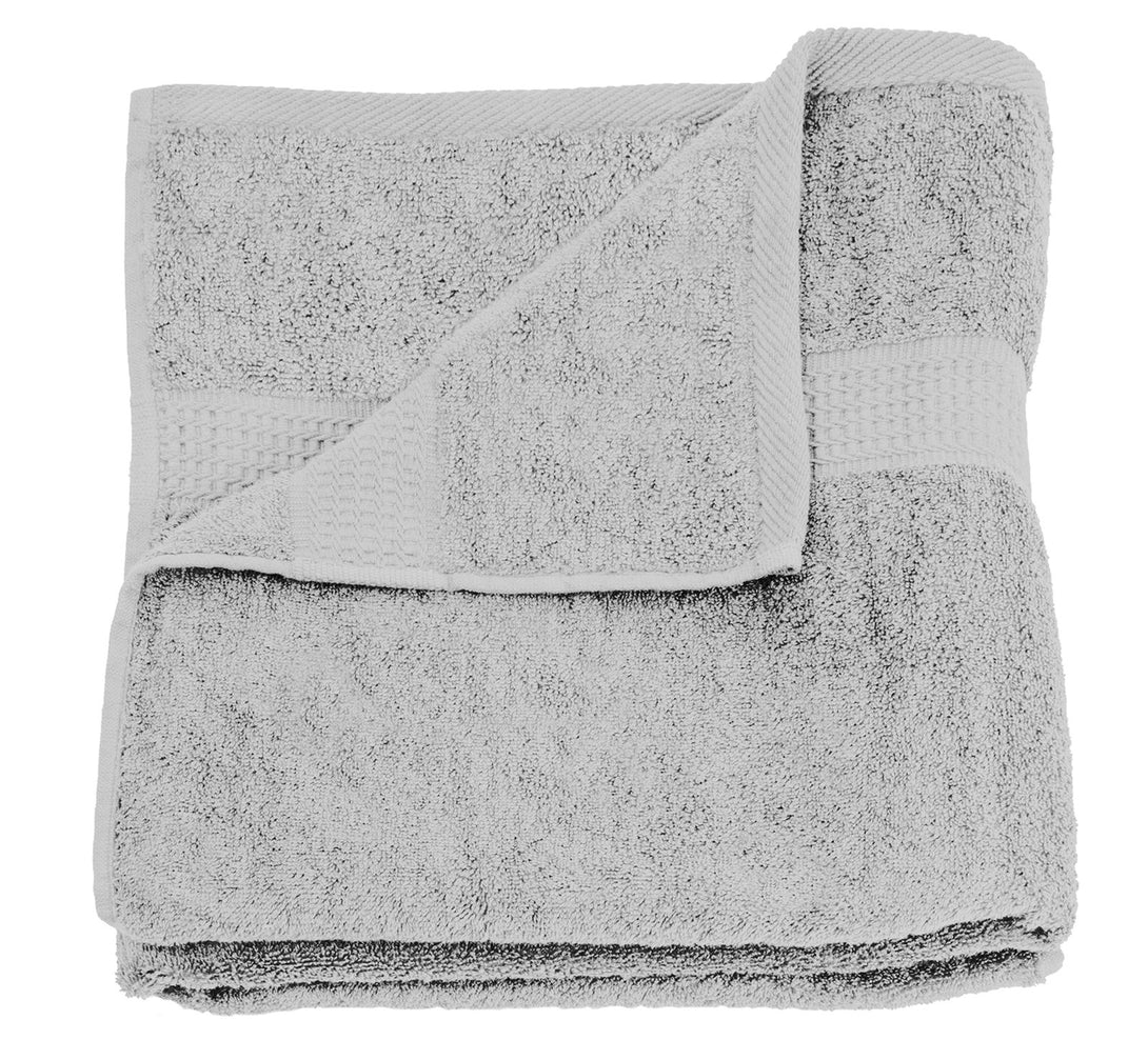 One Home Handtuch silber 50x100 cm Baumwolle schnelltrocknend Frottee Frottiertuch
