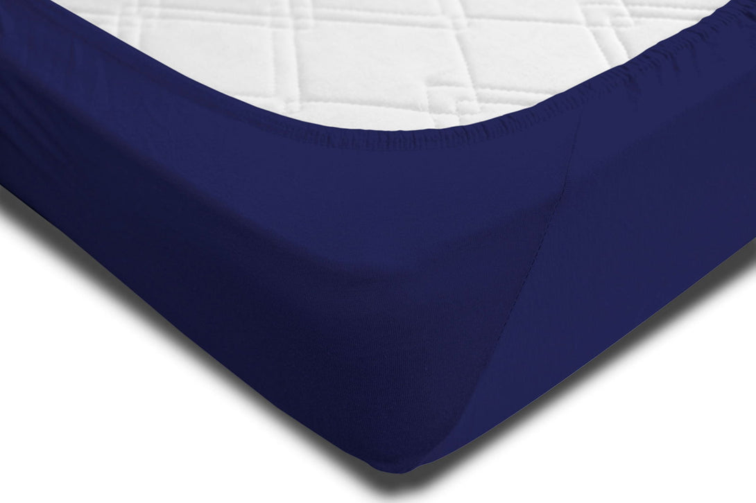 One Home Jersey Spannbettlaken Spannbetttuch weiche Heavy Baumwolle mit Rundumgummizug