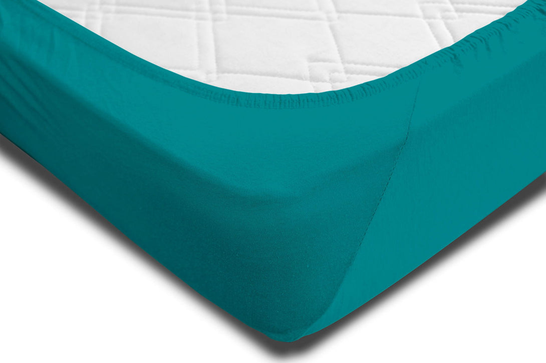 One Home Jersey Spannbettlaken Spannbetttuch weiche Heavy Baumwolle mit Rundumgummizug
