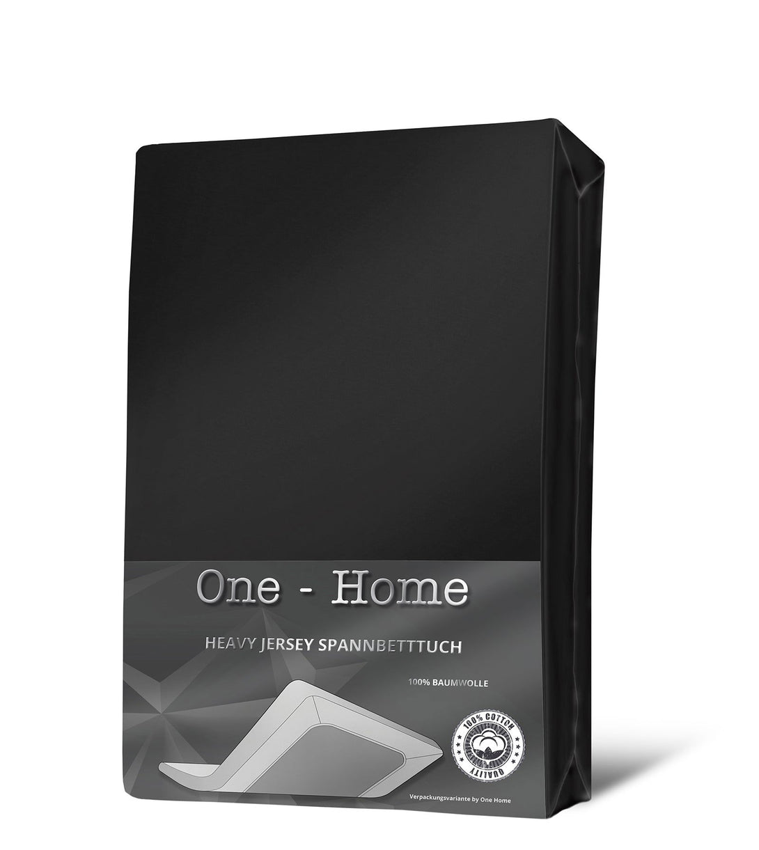 One Home Jersey Spannbettlaken Spannbetttuch weiche Heavy Baumwolle mit Rundumgummizug