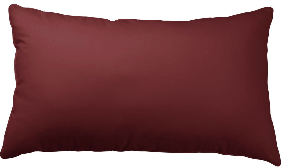 One Home Kissenbezug Kissenhülle 40x80 cm Uni Wende anthrazit grau bordeaux Microfaser