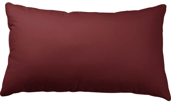One Home Kissenbezug Kissenhülle 40x80 cm Uni Wende anthrazit grau bordeaux Microfaser