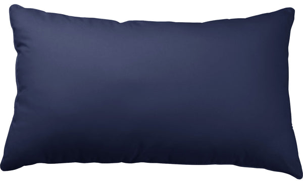 One Home Kissenbezug Kissenhülle 40x80 cm Uni Wende anthrazit grau dunkel blau Microfaser