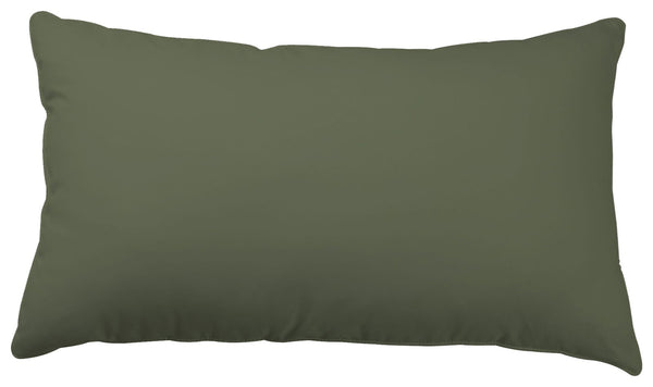 One Home Kissenbezug Kissenhülle 40x80 cm Uni Wende anthrazit grau khaki grün Microfaser