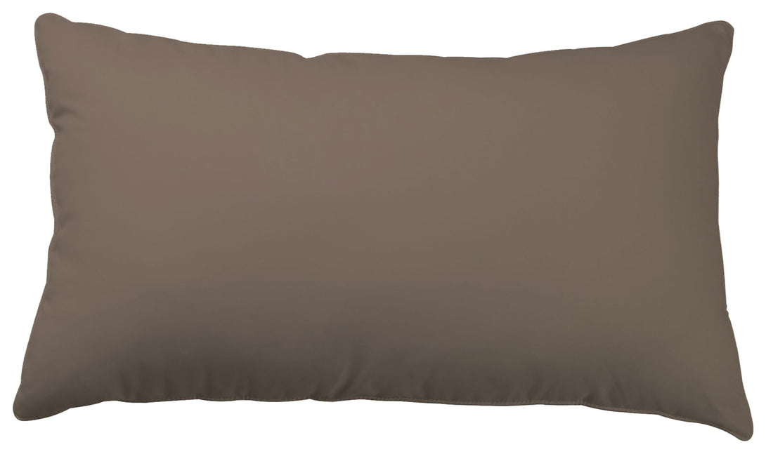 One Home Kissenbezug Kissenhülle 40x80 cm Uni Wende anthrazit grau taupe braun Microfaser