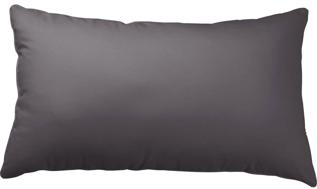 One Home Kissenbezug Kissenhülle 40x80 cm Uni Wende anthrazit grau taupe braun Microfaser