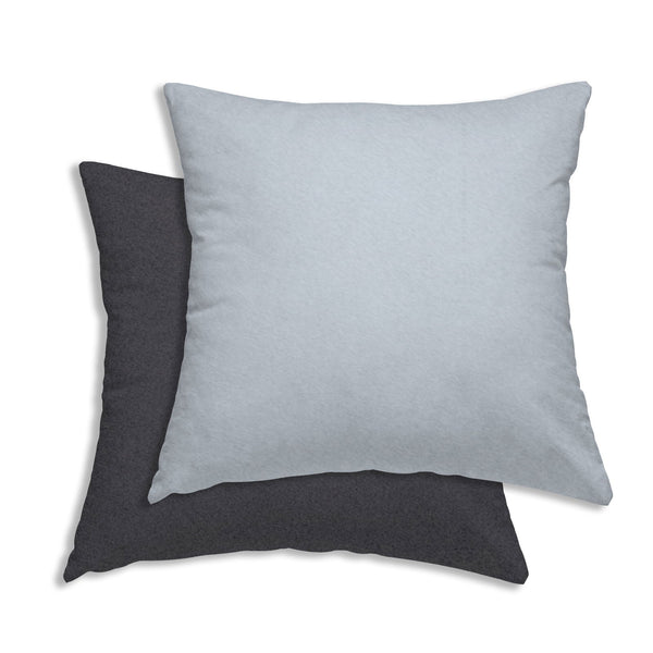 One Home Kissenbezug Kissenhülle Kopfkissenbezug Uni Wende flauschig warm weich Fleece 2er Pack 80x80 cm