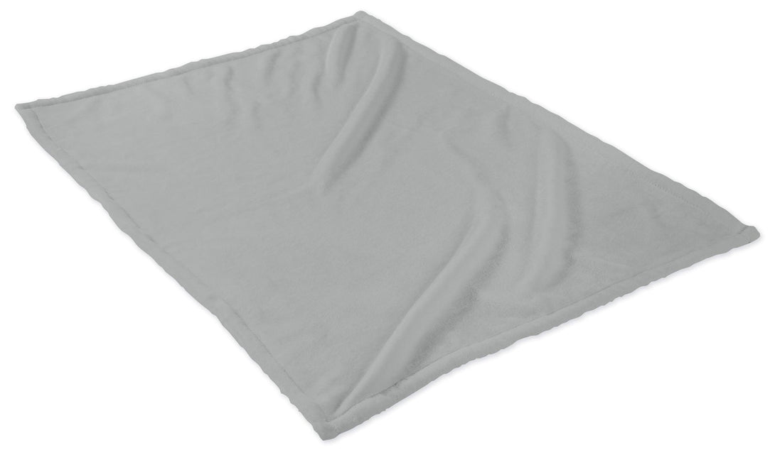 One Home Kuscheldecke Flauschig 150x200 cm grau warm kuschelig weich Flanell Fleecedecke