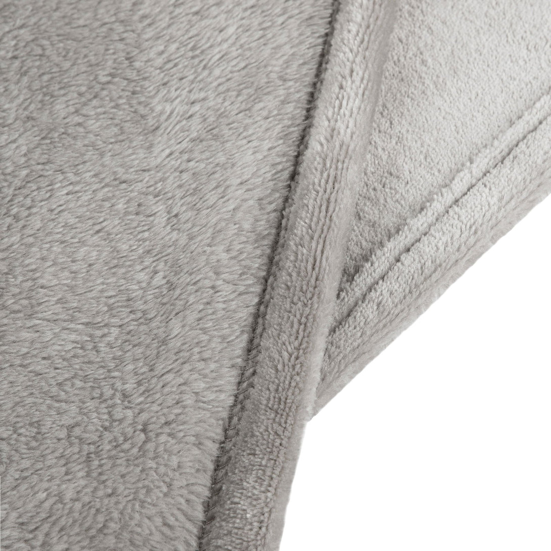 One Home Kuscheldecke Flauschig 150x200 cm grau warm kuschelig weich Nicki Fleecedecke