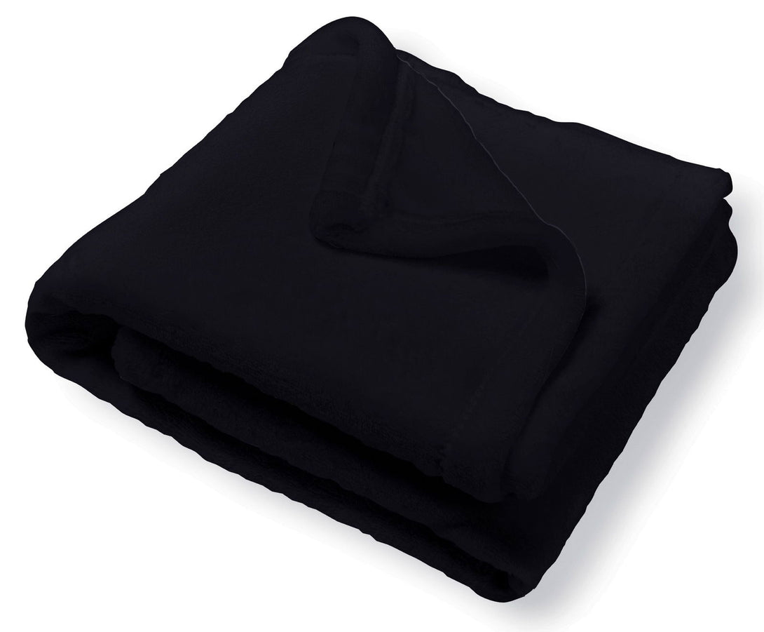 One Home Kuscheldecke Flauschig 150x200 cm schwarz warm kuschelig weich Fleecedecke
