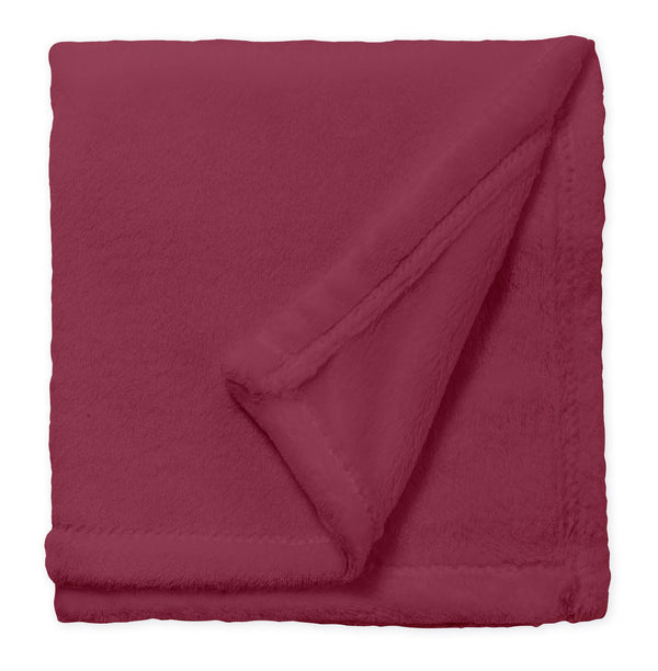 One Home Kuscheldecke Flauschig 220x240 cm bordeaux kuschelig warm Tagesdecke Fleecedecke