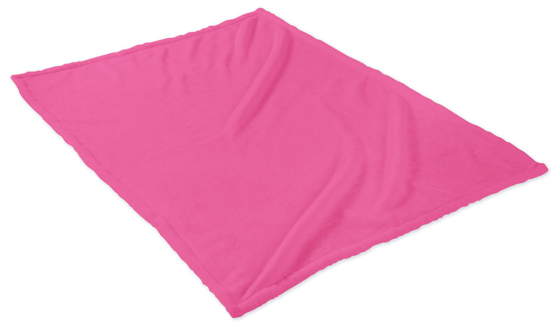 One Home Kuscheldecke Flauschig 220x240 cm rosa kuschelig Tagesdecke Flanell Fleecedecke