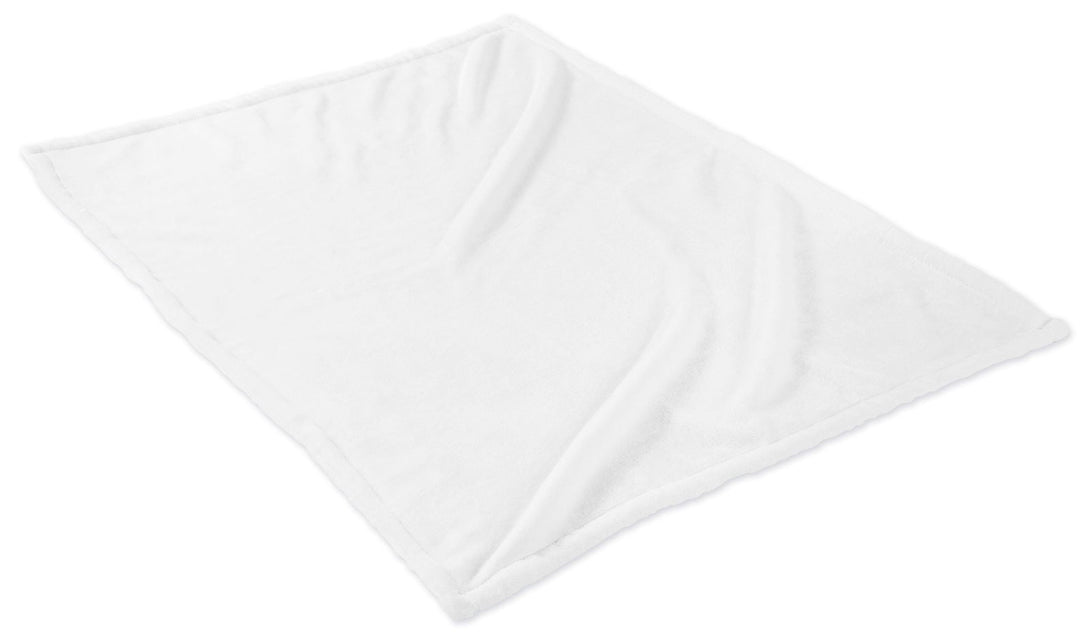One Home Kuscheldecke Flauschig 220x240 cm weiß warm kuschelig Tagesdecke Fleecedecke
