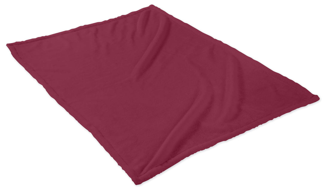 One Home Kuscheldecke Flauschig 230x270 cm bordeaux kuschelig warm Tagesdecke Fleecedecke
