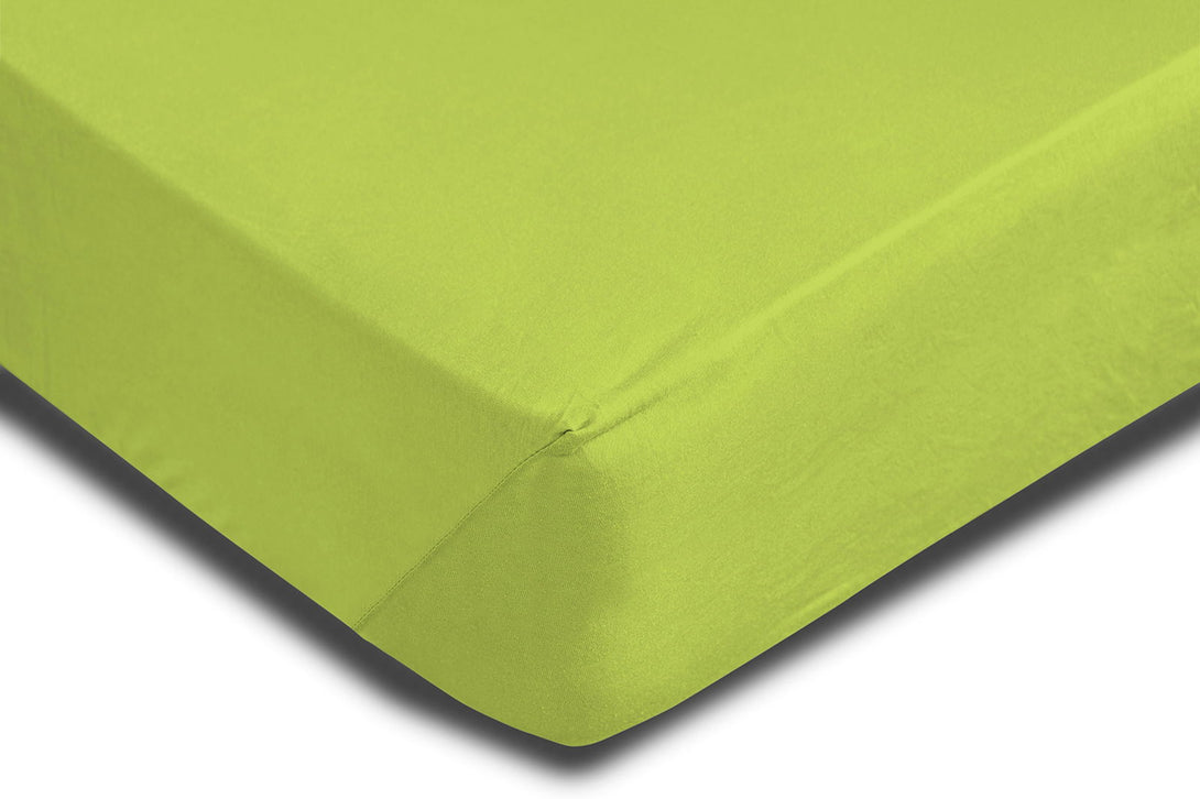 One Home Microfaser Spannbettlaken Spannbetttuch Bettlaken Betttuch mit Rundumgummi Grün