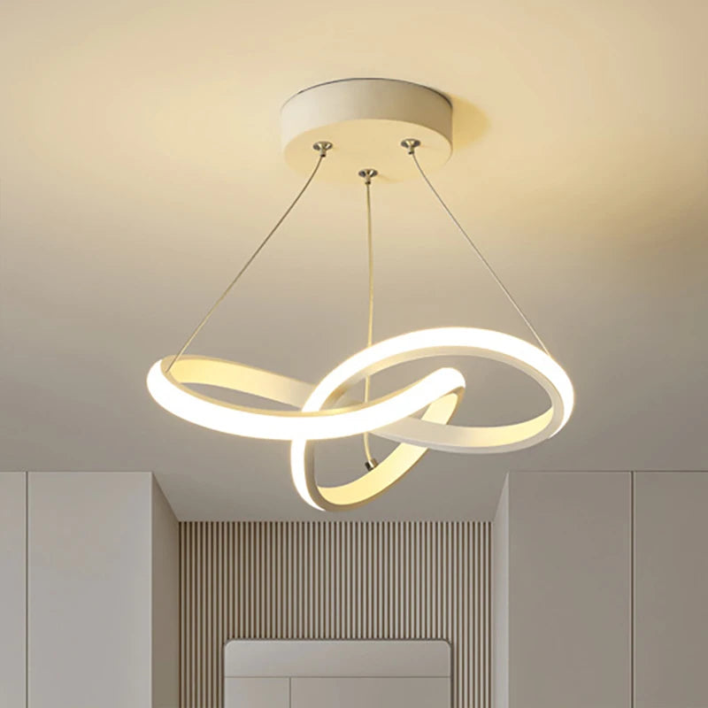 One Home LED Pendelleuchte modern Aluminium Hängelampe Innenbeleuchtung elegant