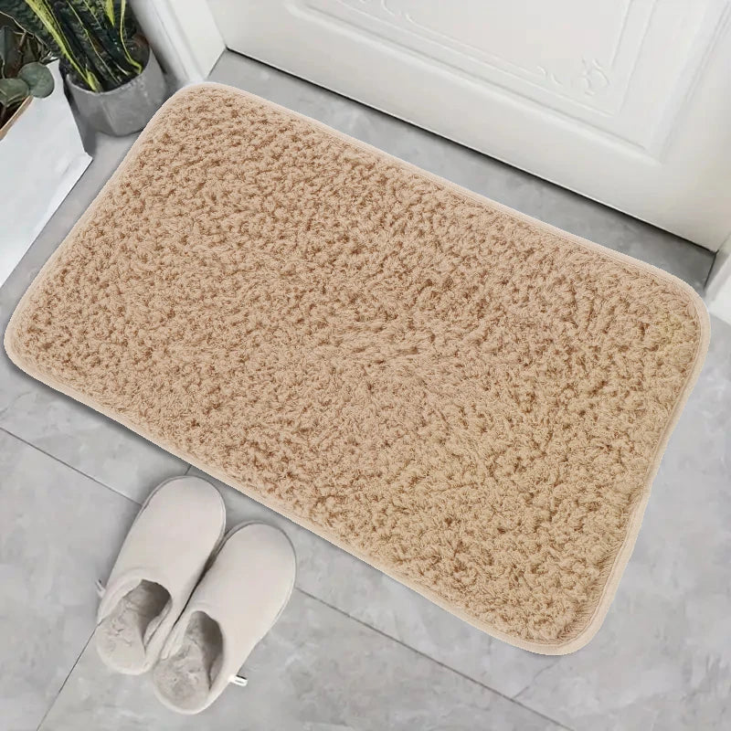 One Home Mikrofaser Badteppich Anti-Rutsch Badematte weiche flauschig Badezimmerteppich