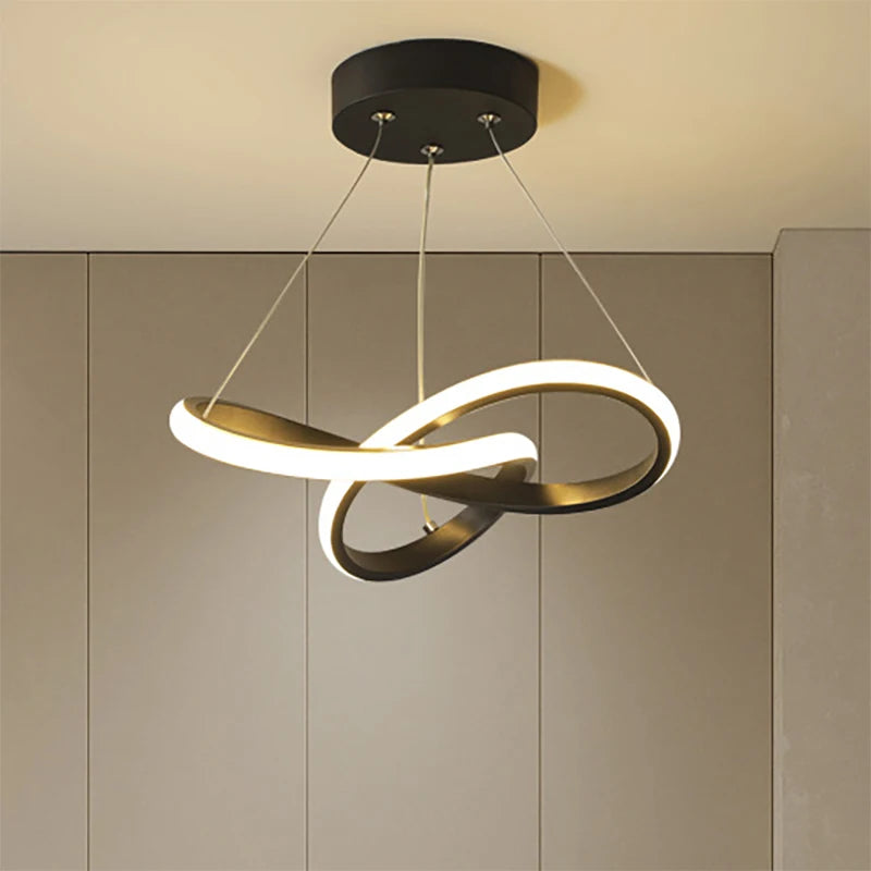 One Home LED Pendelleuchte modern Aluminium Hängelampe Innenbeleuchtung elegant