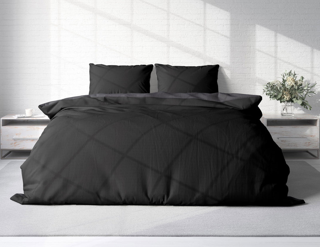One Home Seersucker Bettwäsche Unifarben Wende Doubleface Sommer Mikrofaser Bettbezüge