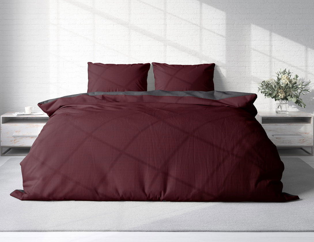 One Home Seersucker Bettwäsche Unifarben Wende Doubleface Sommer Mikrofaser Bettbezüge